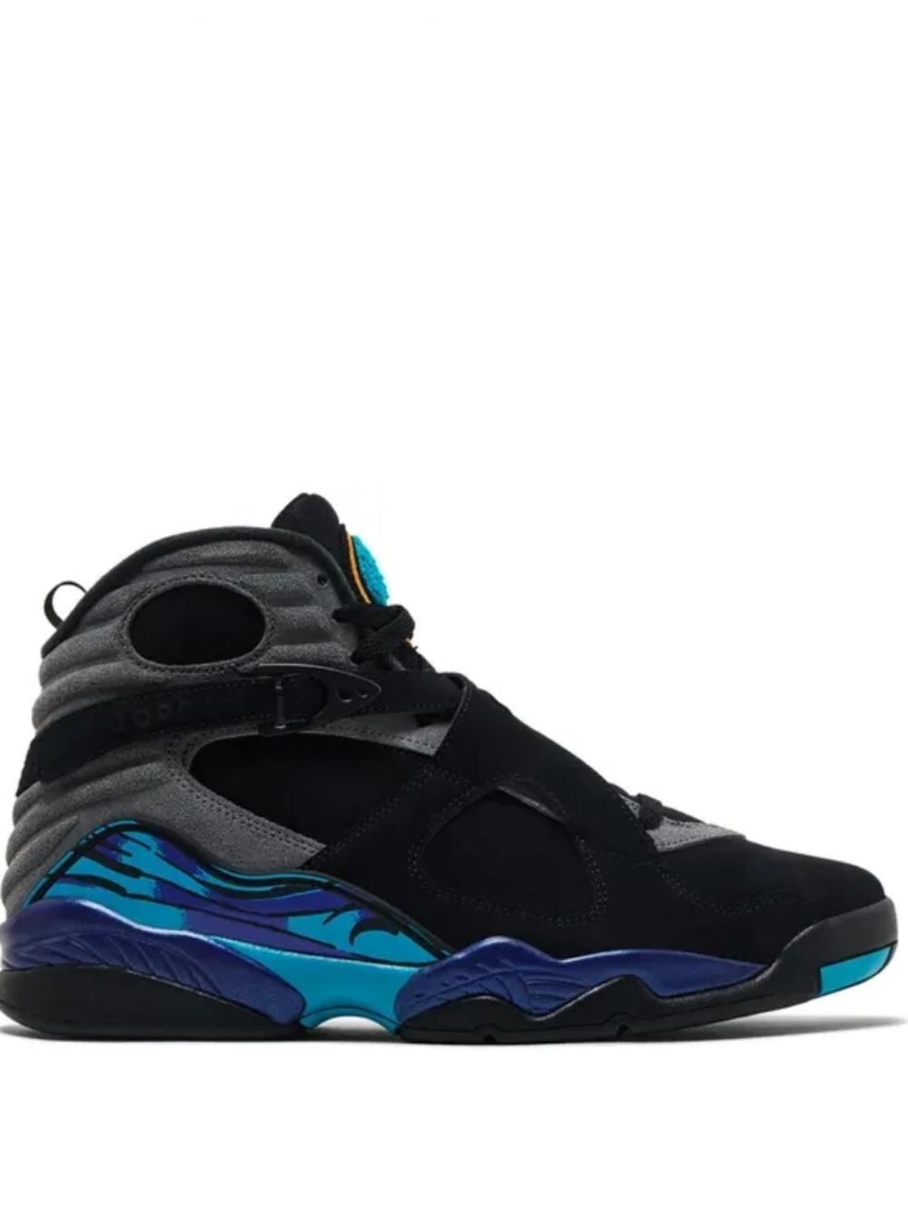 Jordan 8 Retro 'Aqua' Men's Basketball Shoes - Black/Aqua